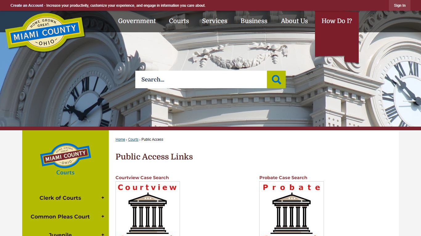 Public Access Links | Miami County, OH - Official Website